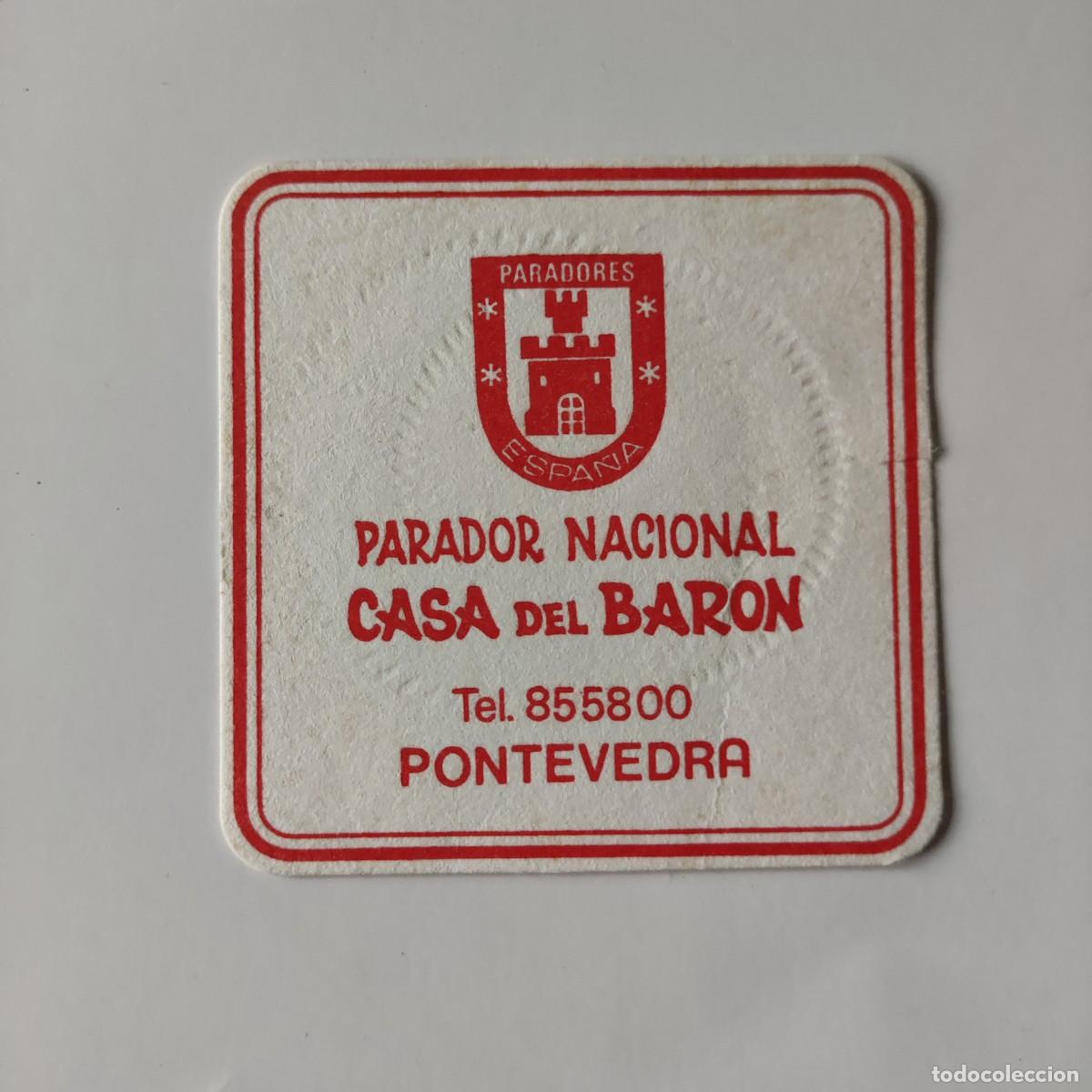 Otros Art&iacute;culos de Coleccionismo en Papel: POSAVASOS - PONTEVEDRA - PARADOR NACIONAL CASA DEL BARON