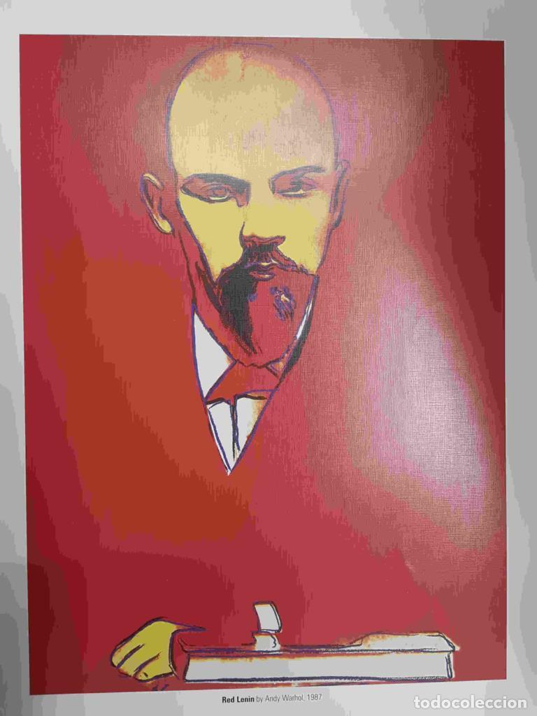 Paper Collecting Others: Lamina, litografia num 18: Red Lenin por Andy Warhol (1987) - Andy Warhol