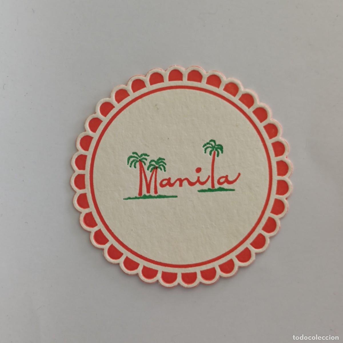 Otros Art&iacute;culos de Coleccionismo en Papel: POSAVASOS - MADRID - MANILA - 1985 - PALMERA FLORA