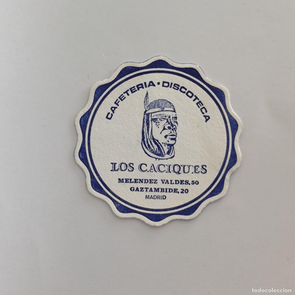 Otros Art&iacute;culos de Coleccionismo en Papel: POSAVASOS - MADRID - LOS CACIQUES CAFETERIA DISCOTECA