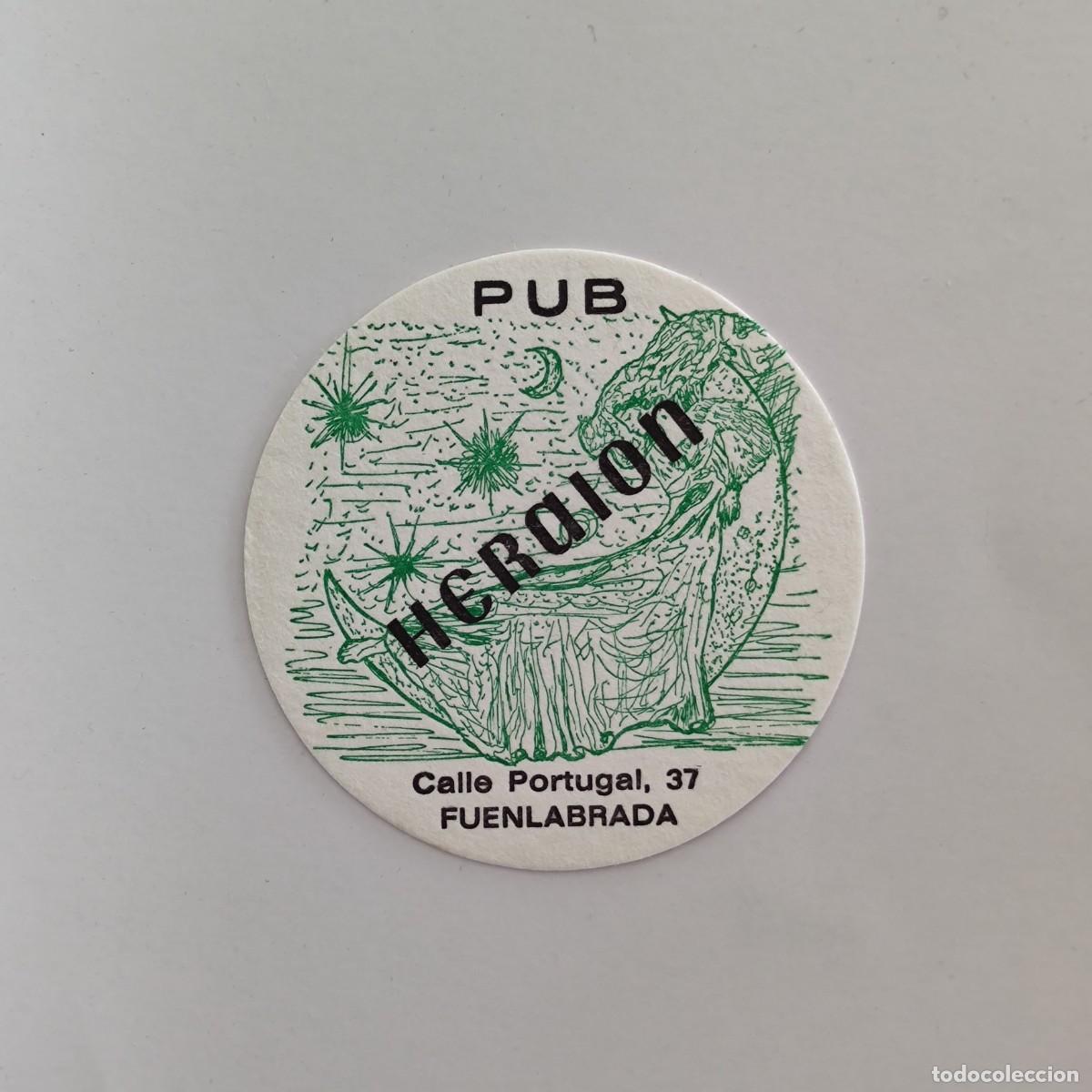 Otros Art&iacute;culos de Coleccionismo en Papel: POSAVASOS - MADRID / FUENLABRADA - HERAION PUB - 1989
