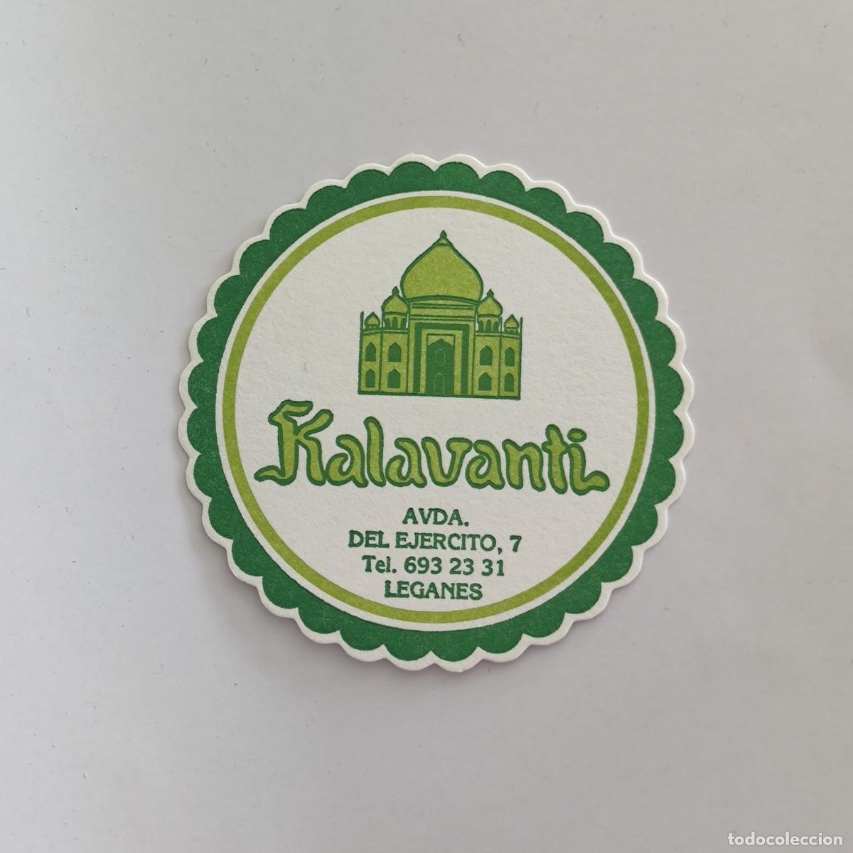 Otros Art&iacute;culos de Coleccionismo en Papel: POSAVASOS - MADRID / LEGANES - KALAVANTI - 1989 - INDIA