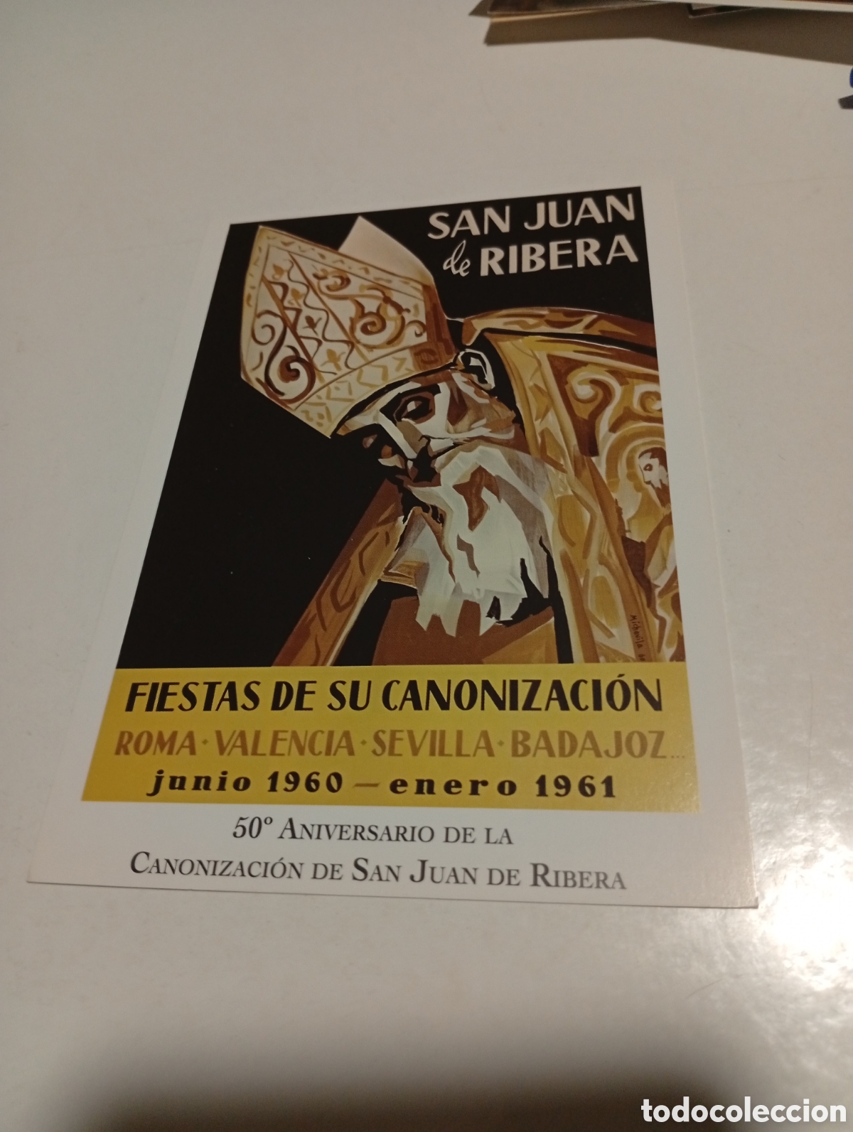Otros Art&iacute;culos de Coleccionismo en Papel: Estampa religiosa San Juan de Ribera Valencia 2010