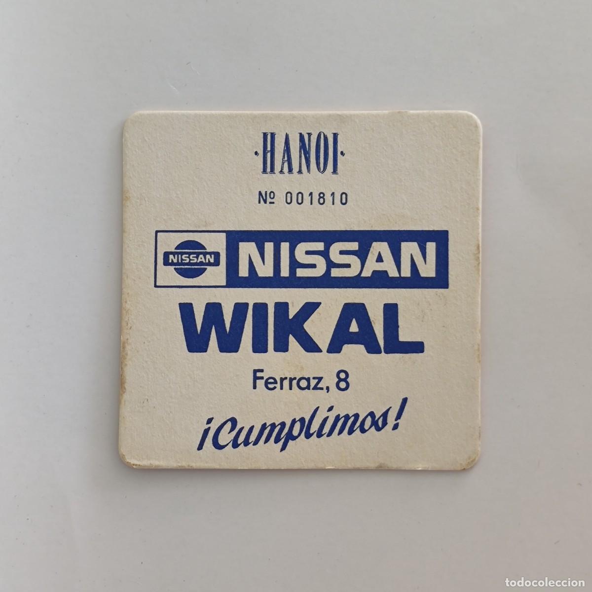 Otros Art&iacute;culos de Coleccionismo en Papel: POSAVASOS - MADRID - HANOI / WIKAL NISSAN - AUTOMOVIL COCHE