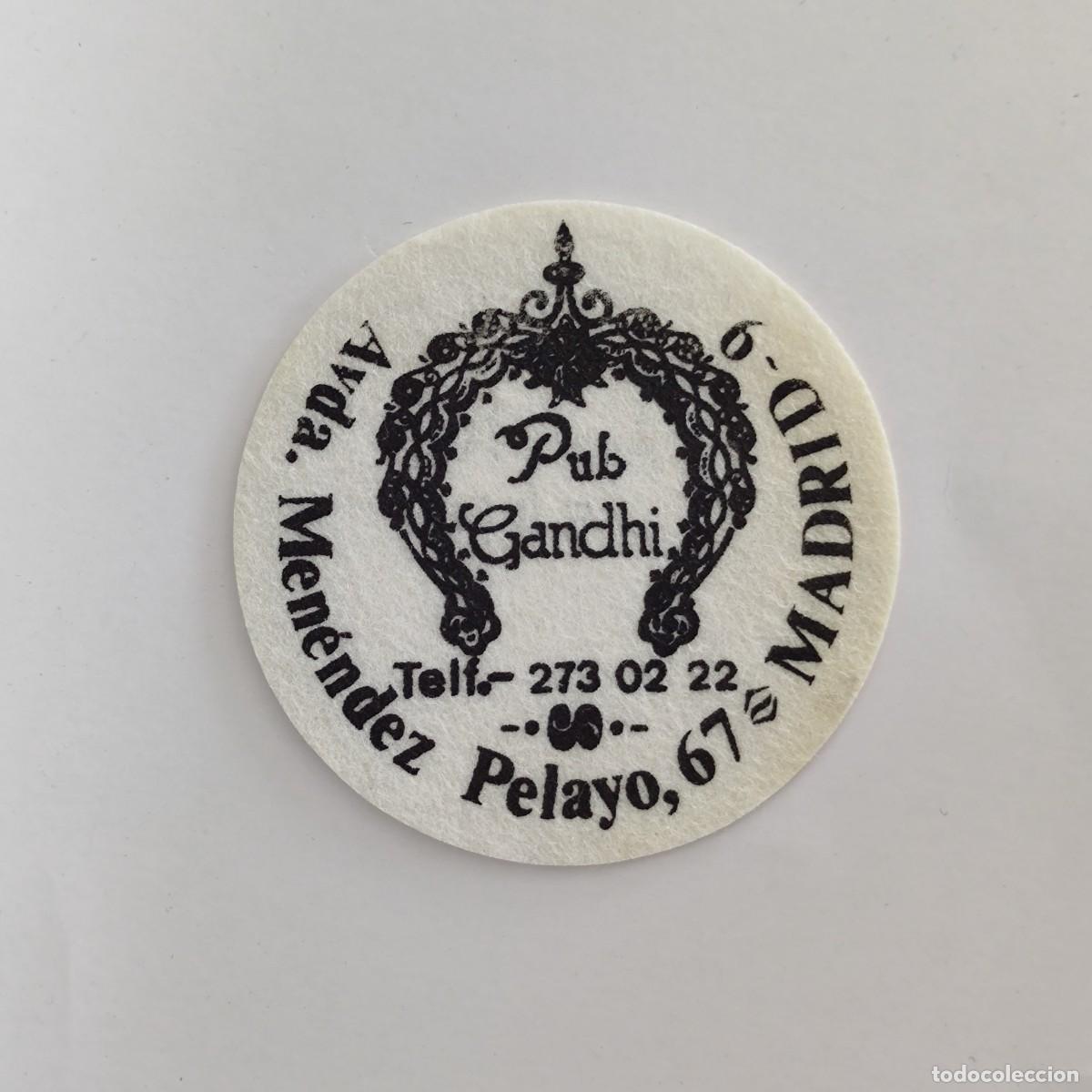 Otros Art&iacute;culos de Coleccionismo en Papel: POSAVASOS - MADRID - GANDHI PUB - 1984