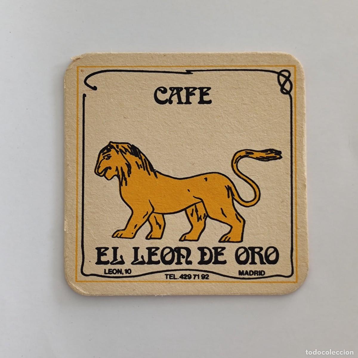 Otros Art&iacute;culos de Coleccionismo en Papel: POSAVASOS - MADRID - EL LEON DE ORO CAFE- FAUNA
