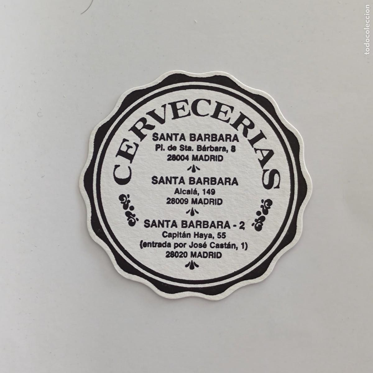 Otros Art&iacute;culos de Coleccionismo en Papel: POSAVASOS - MADRID - SANTA BARBARA CERVECERIAS