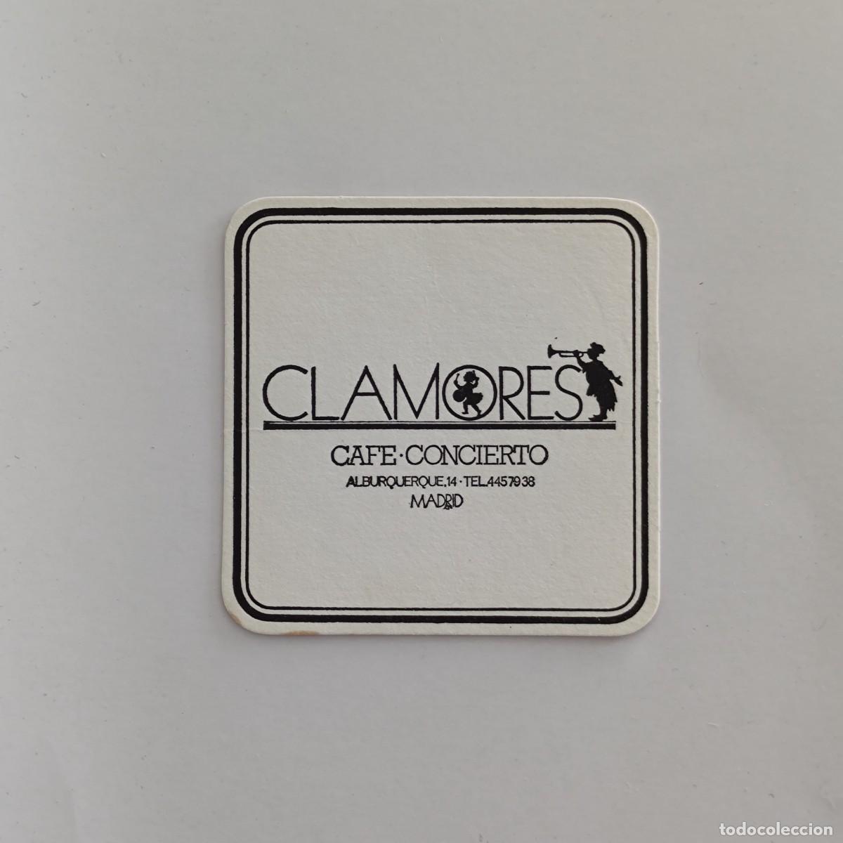 Otros Art&iacute;culos de Coleccionismo en Papel: POSAVASOS - MADRID - CLAMORES CAFE CONCIERTO - MUSICA