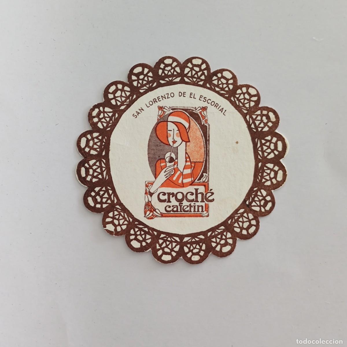 Otros Art&iacute;culos de Coleccionismo en Papel: POSAVASOS - MADRID / SAN LORENZO DE EL ESCORIAL - CROCHE CAFETIN - MUJER