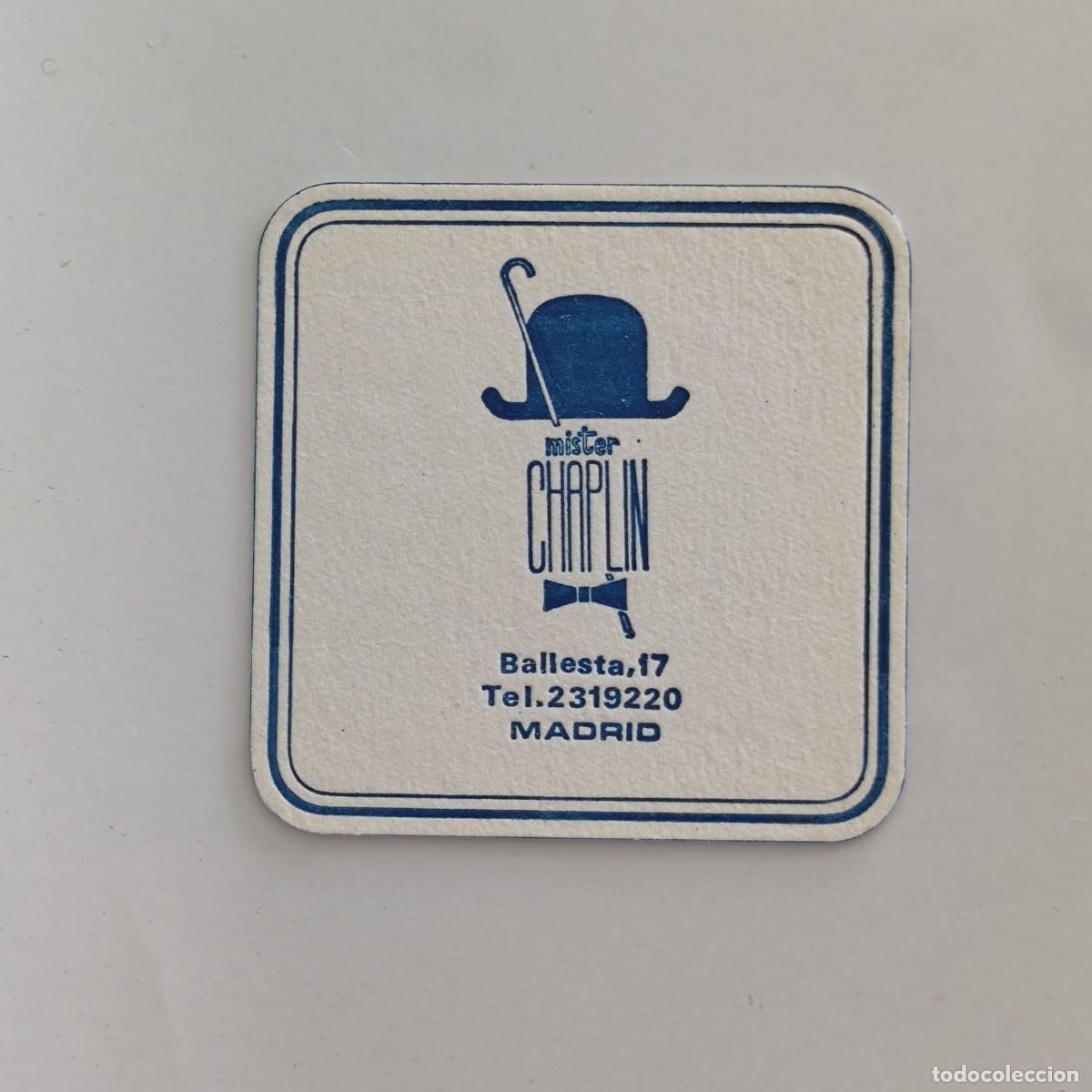 Otros Art&iacute;culos de Coleccionismo en Papel: POSAVASOS - MADRID - MISTER CHAPLIN - CINE