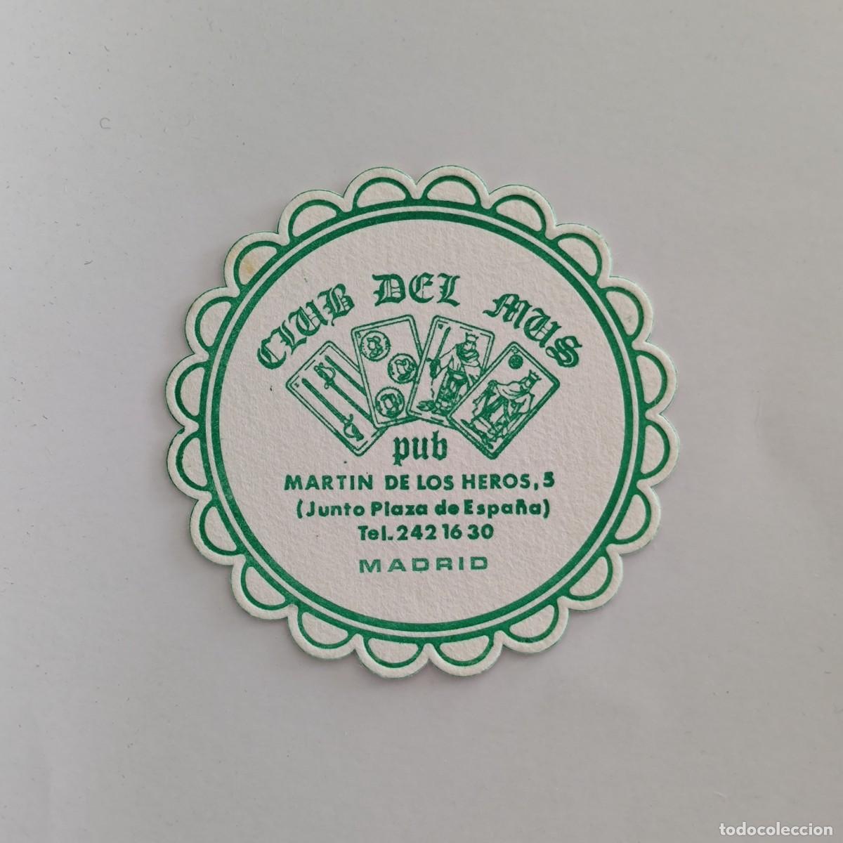 Otros Art&iacute;culos de Coleccionismo en Papel: POSAVASOS - MADRID - CLUB DEL MUS PUB - NAIPES