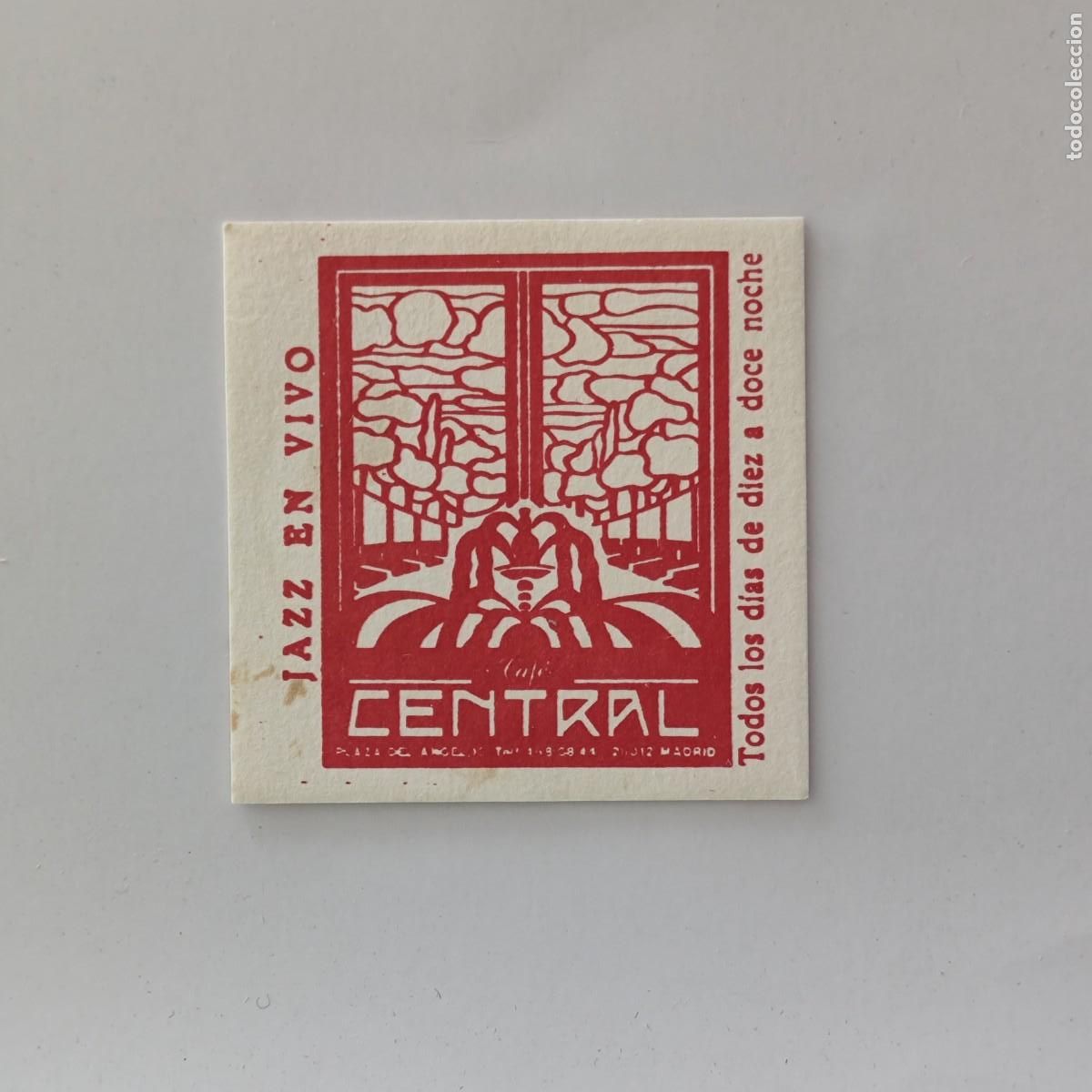 Otros Art&iacute;culos de Coleccionismo en Papel: POSAVASOS - MADRID - CAFE CENTRAL JAZZ EN VIVO - MUSICA FUENTE