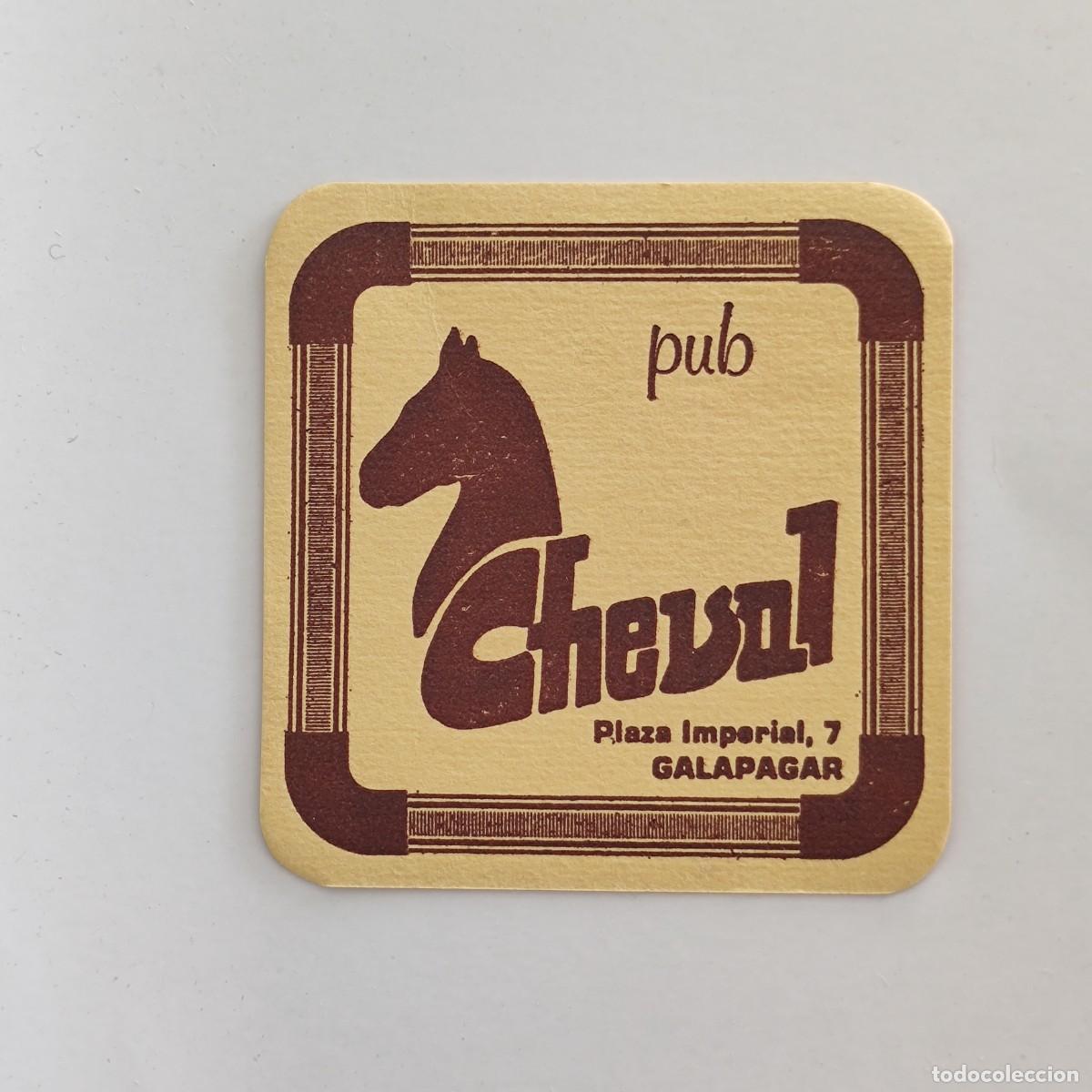 Otros Art&iacute;culos de Coleccionismo en Papel: POSAVASOS - MADRID / GALAPAGAR - CHEVAL PUB - CABALLO FAUNA AJEDREZ ?