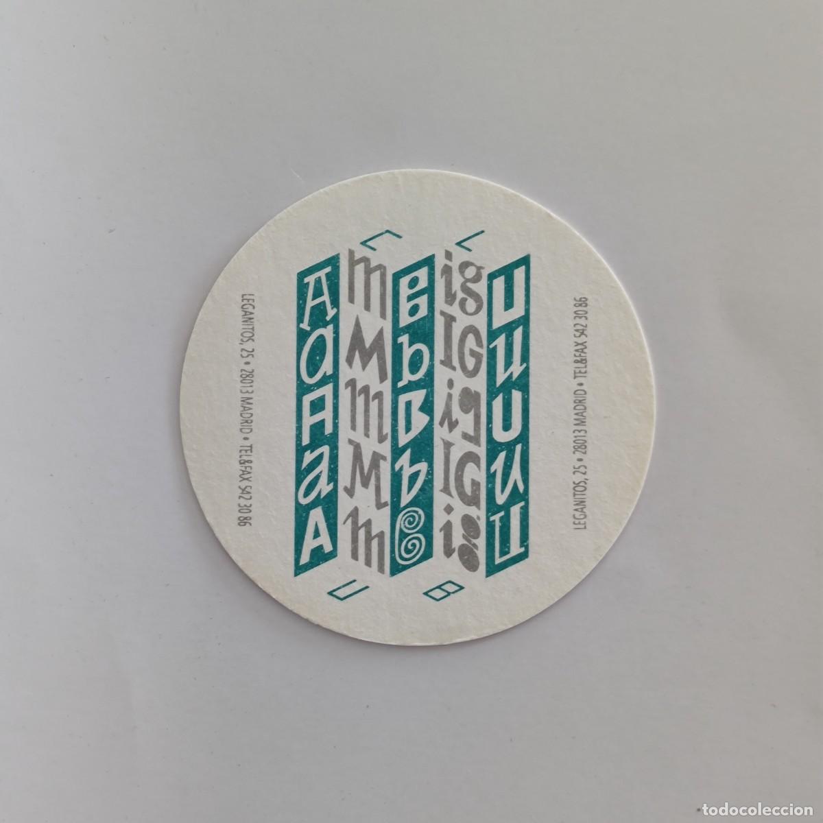 Sammelleidenschaft Andere Papierartikel: POSAVASOS - MADRID - AMBIGU CLUB