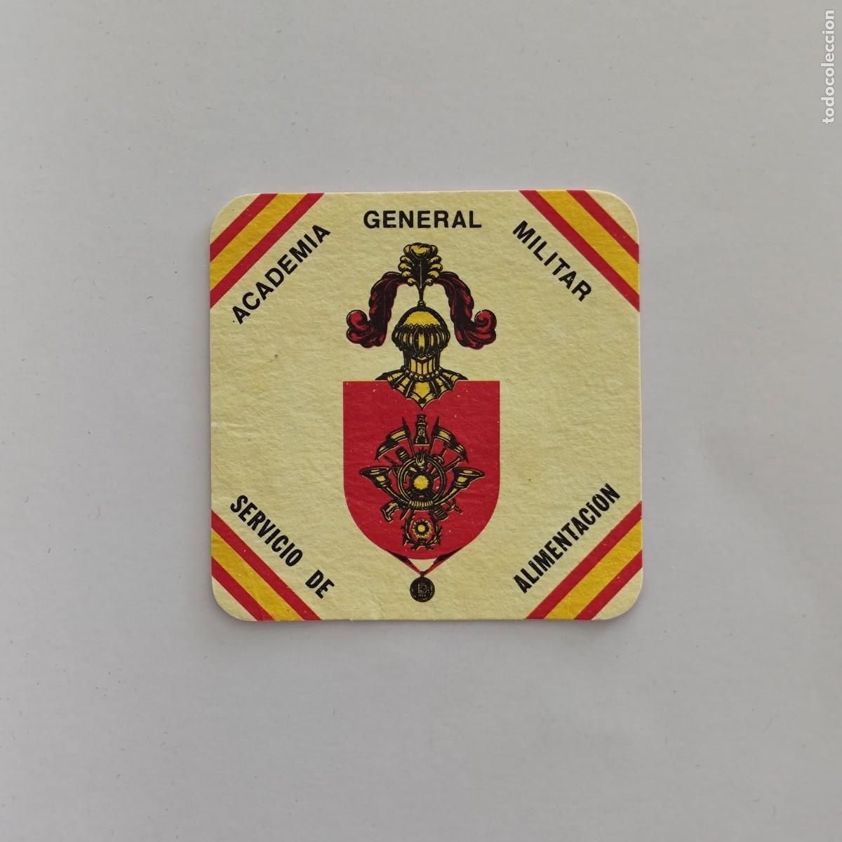 Otros Art&iacute;culos de Coleccionismo en Papel: POSAVASOS - ZARAGOZA - ACADEMIA GENERAL MILITAR / SERVICIO DE ALIMENTACION - HERALDICA