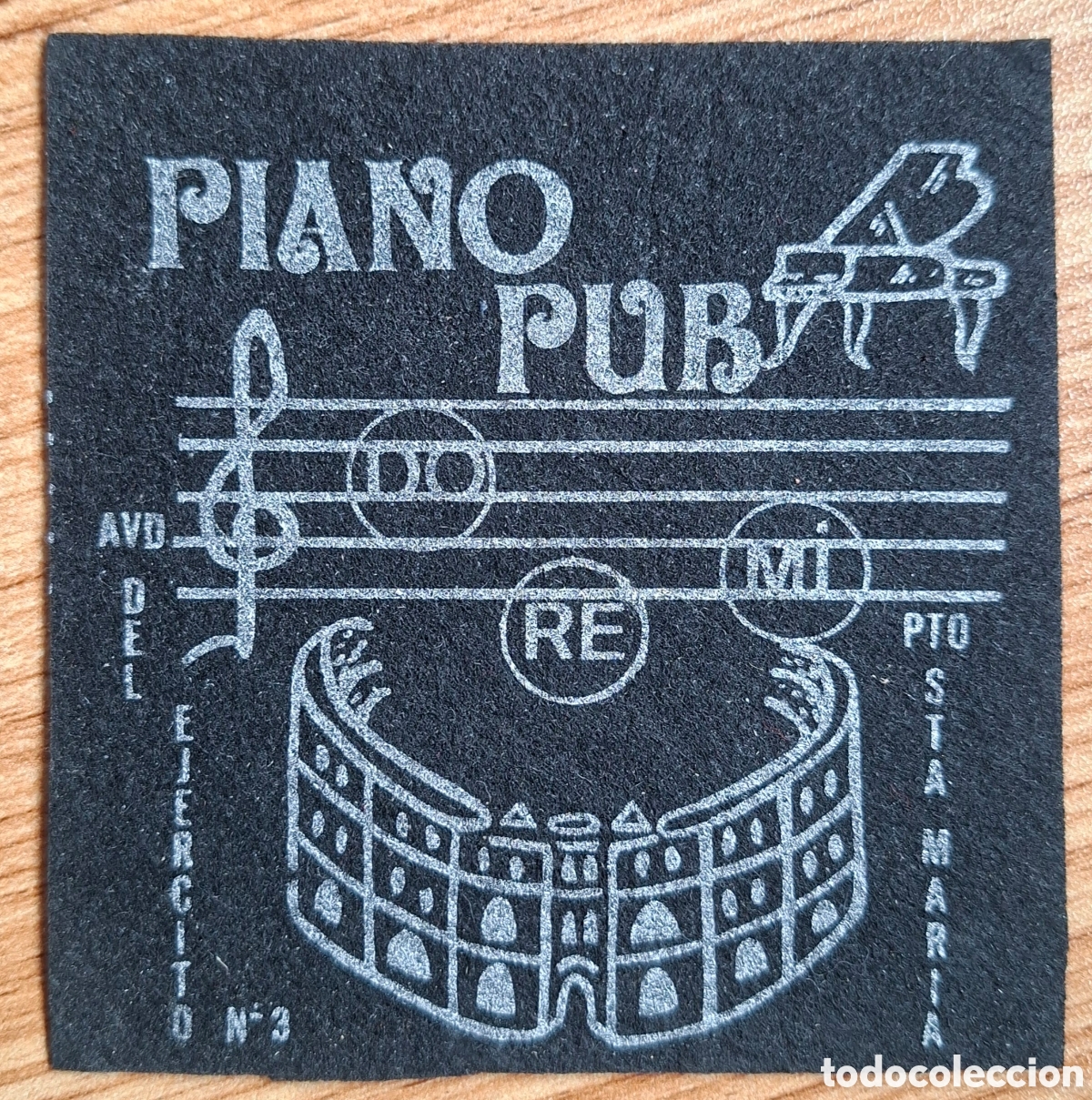 Otros Art&iacute;culos de Coleccionismo en Papel: Posavasos Piano Pub DO RE MI - El Puerto de Santa Mar&iacute;a (C&aacute;diz)