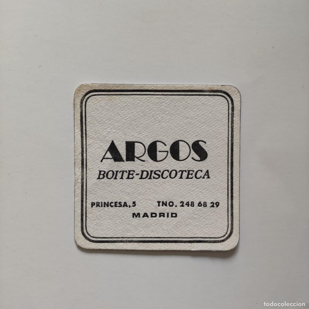 Otros Art&iacute;culos de Coleccionismo en Papel: POSAVASOS - MADRID - ARGOS BOITE DISCOTECA