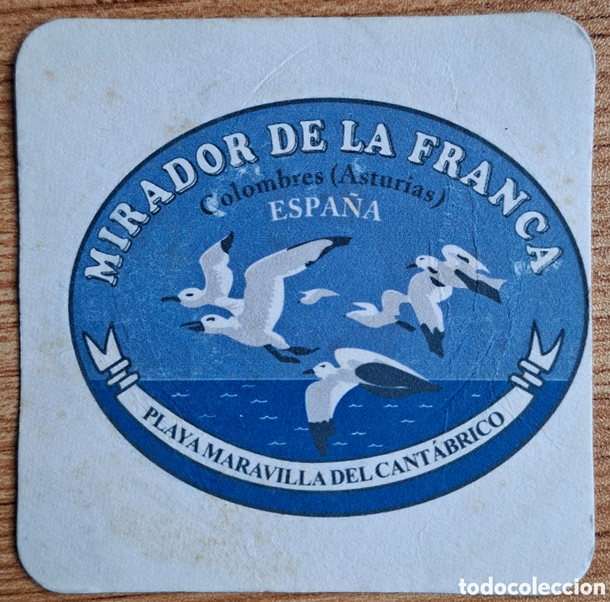 Otros Art&iacute;culos de Coleccionismo en Papel: Posavasos Mirador de la Franca - Colombres (Asturias)