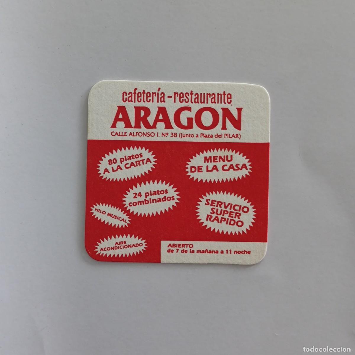 Otros Art&iacute;culos de Coleccionismo en Papel: POSAVASOS - ZARAGOZA - ARAGON CAFETERIA RESTAURANTE