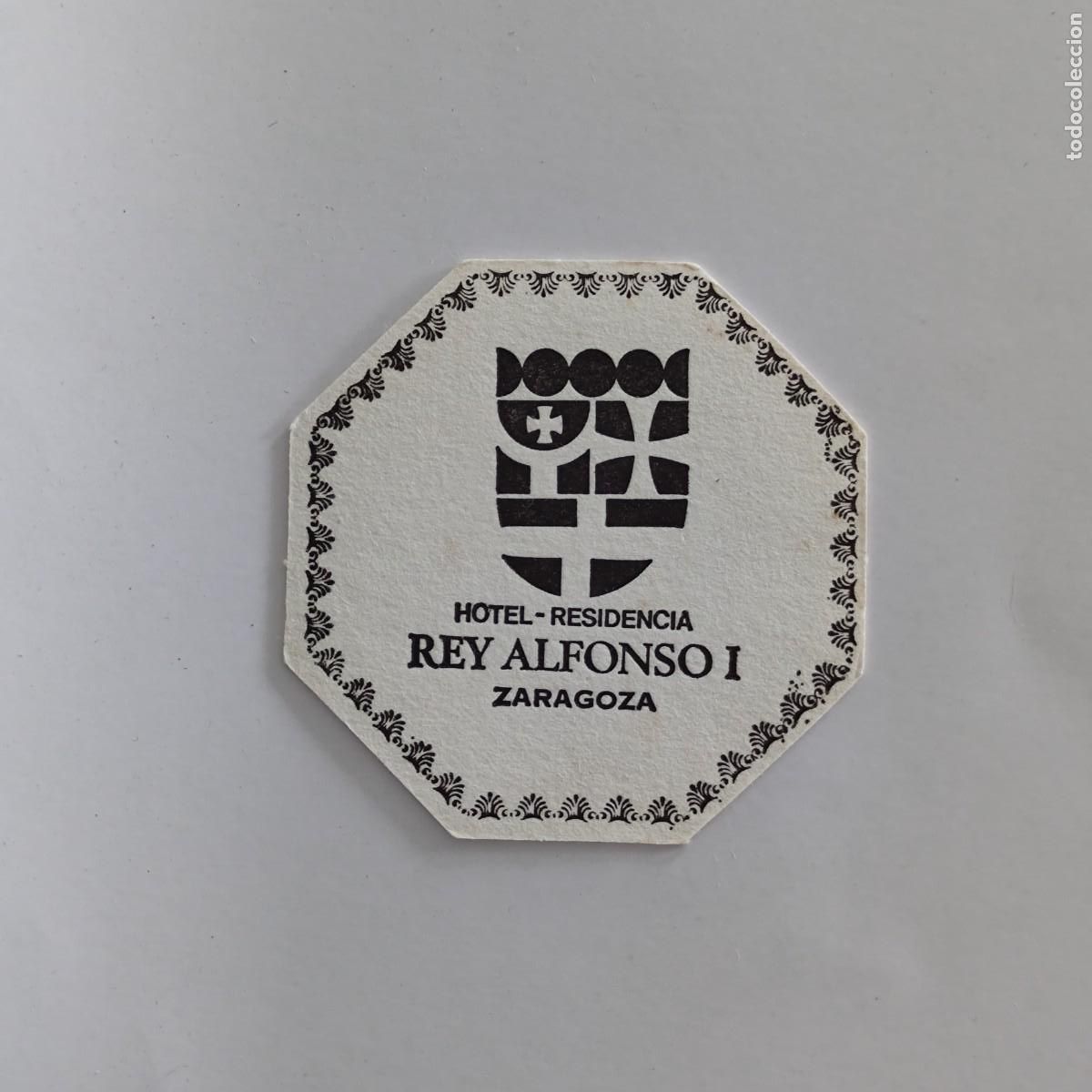 Otros Art&iacute;culos de Coleccionismo en Papel: POSAVASOS - ZARAGOZA - REY ALFONSO I HOTEL RESIDENCIA - HERALDICA