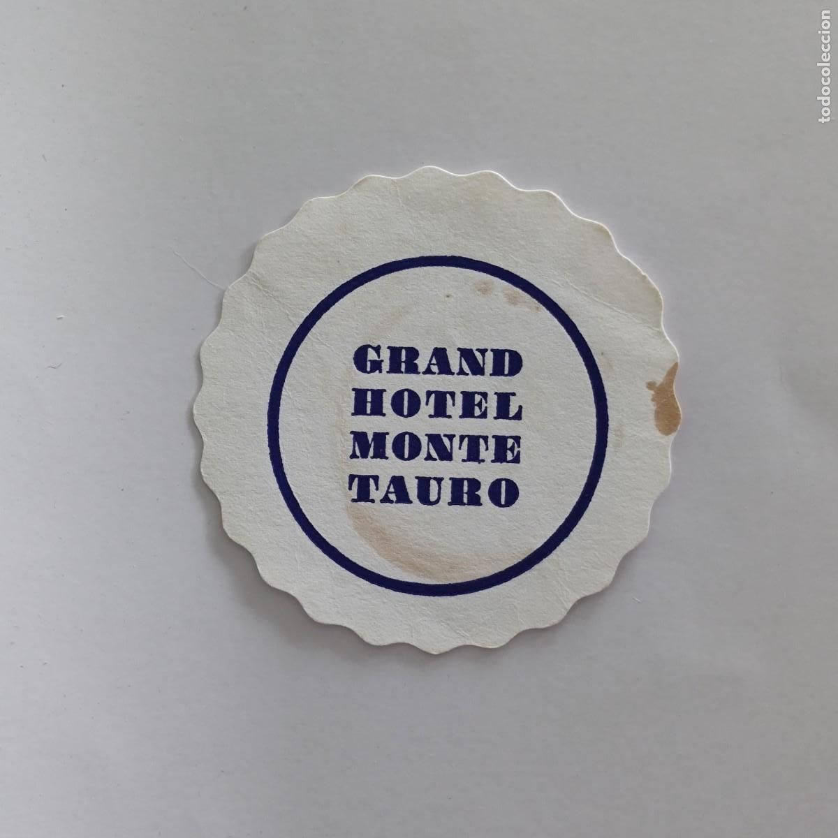 Otros Art&iacute;culos de Coleccionismo en Papel: POSAVASOS - GRAND HOTEL MONTE TAURO - SICILIA ITALIA
