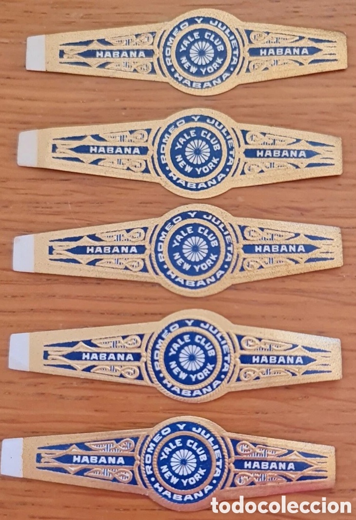 Otros Art&iacute;culos de Coleccionismo en Papel: Vitolas cubanas. 5 de la marca ROMEO Y JULIETA.