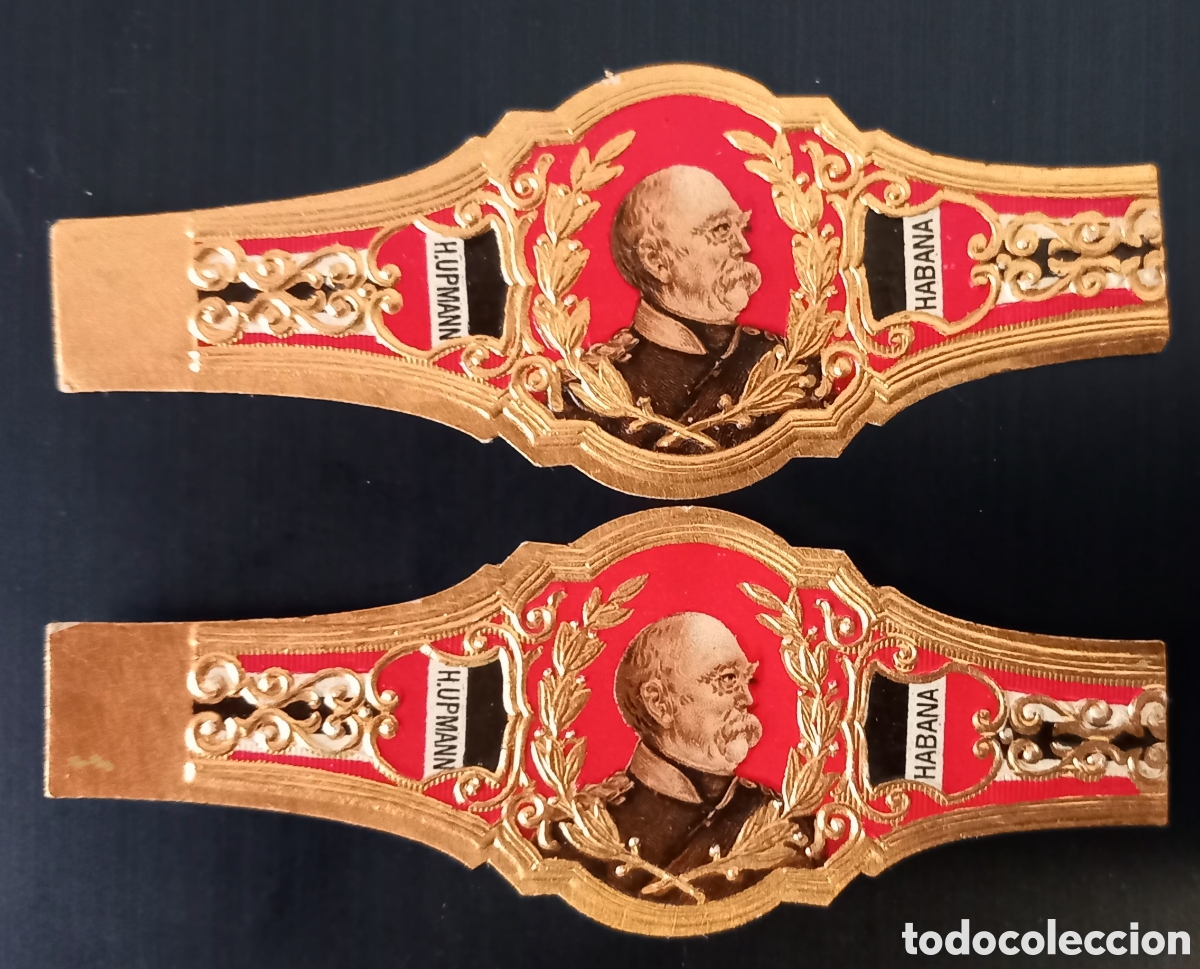 Otros Art&iacute;culos de Coleccionismo en Papel: Vitolas cubanas 2 H. UPMANN dedicadas a dignatario aleman
