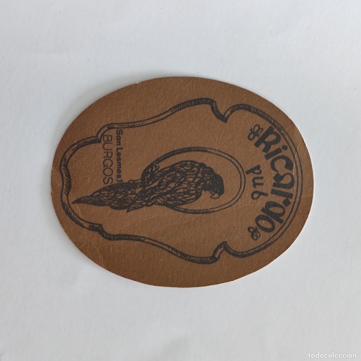 Otros Art&iacute;culos de Coleccionismo en Papel: POSAVASOS - BURGOS - RICARDO PUB - GUACAMAYO LORO AVE FAUNA