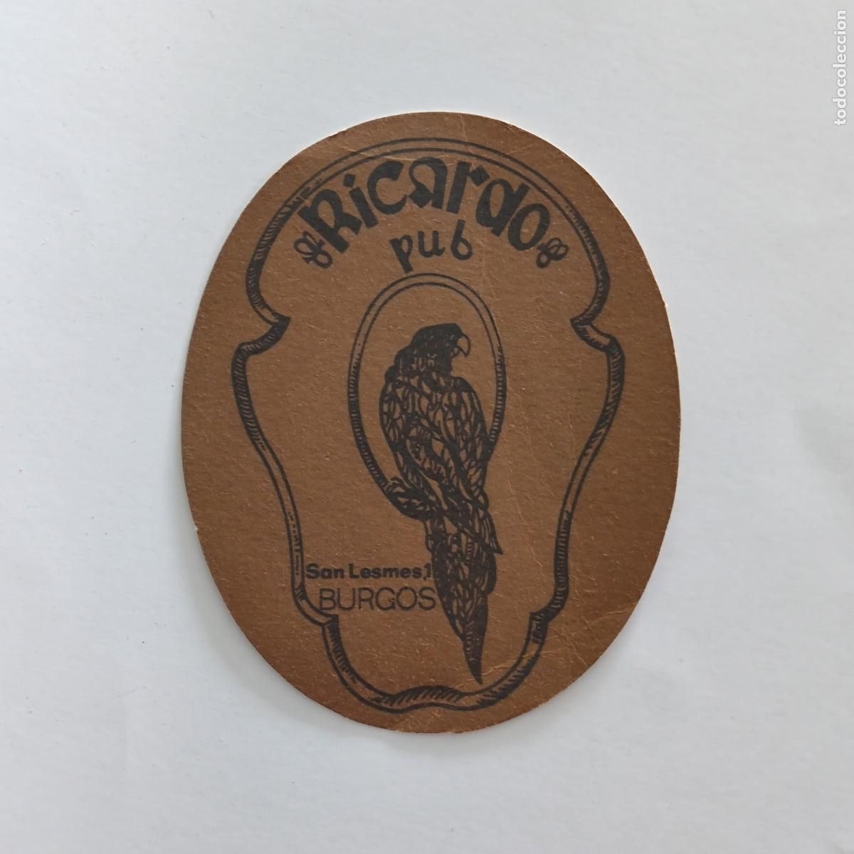 Otros Art&iacute;culos de Coleccionismo en Papel: POSAVASOS - BURGOS - RICARDO PUB - GUACAMAYO LORO AVE FAUNA
