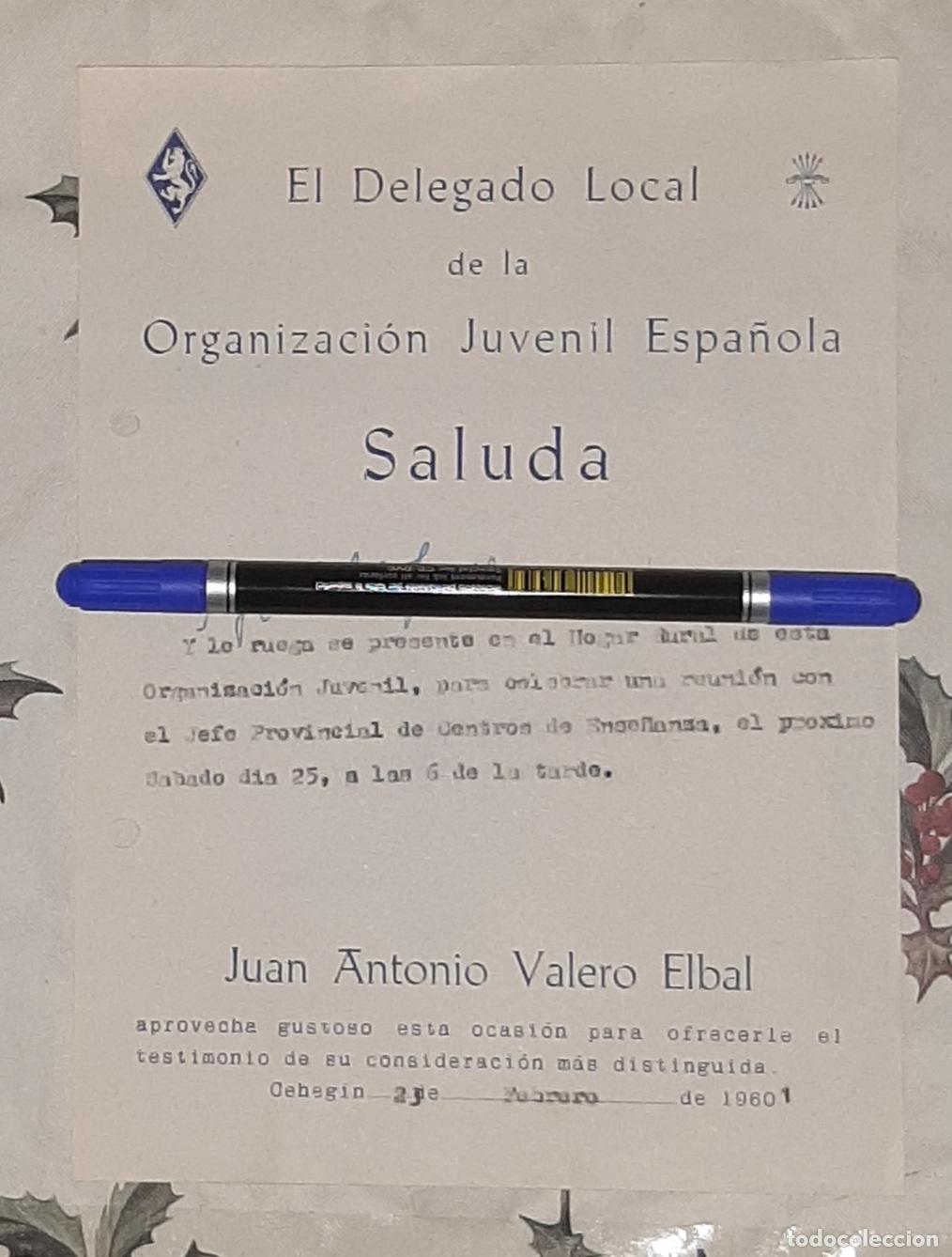 Otros Art&iacute;culos de Coleccionismo en Papel: INVITACION OJE DE CEHEGIN 1961