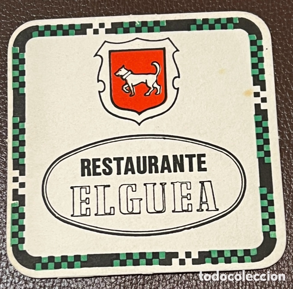 Otros Art&iacute;culos de Coleccionismo en Papel: Posavasos. Restaurante ELGUEA. Vitoria. A&ntilde;os 70.