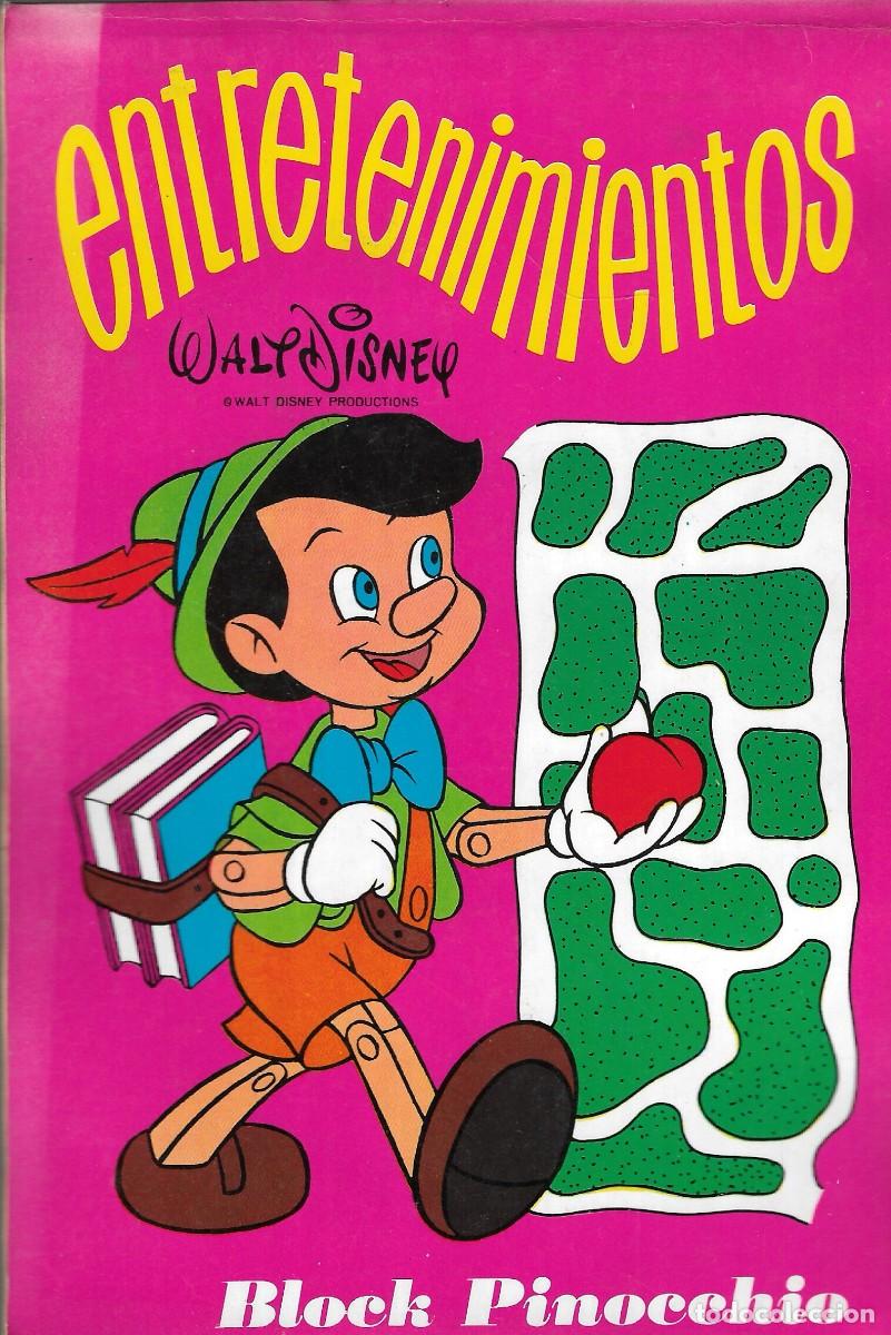 Otros Art&iacute;culos de Coleccionismo en Papel: BLOCK ENTRETENIMIENTOS - BLOCK PINOCCHIO - WALT DISNEY - SUSAETA EDICIONES, S.A. 1972.