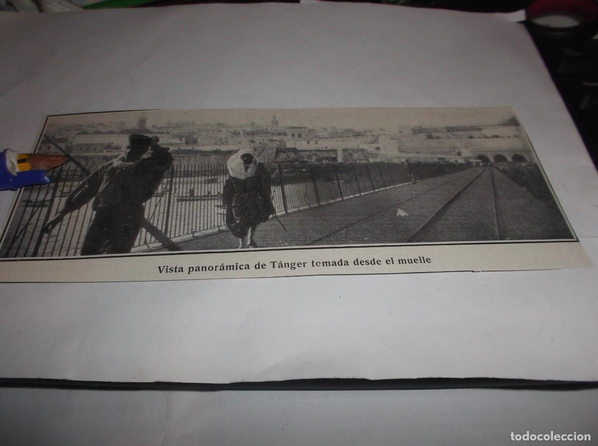 Otros Art&iacute;culos de Coleccionismo en Papel: RECORTE A&Ntilde;0 1906.-T&Aacute;NGER(MARRUECOS)VITA PANOR&Aacute;MICA DE T&Aacute;NGER TOMADA DESDE EL MUELLE