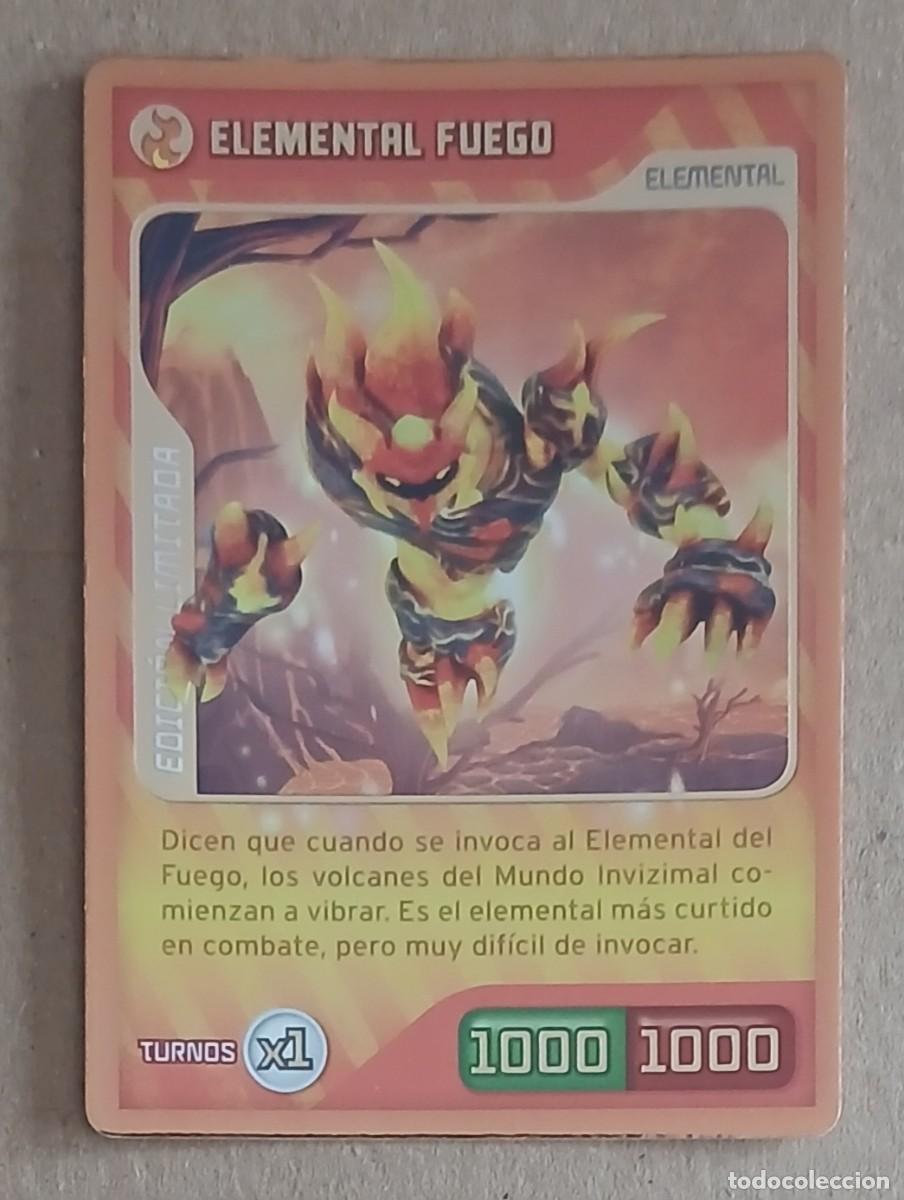 Otros Art&iacute;culos de Coleccionismo en Papel: Cromo X01 ELEMENTAL FUEGO Edici&oacute;n Limitada Nueva Alianza Invizimals 2009-2014.