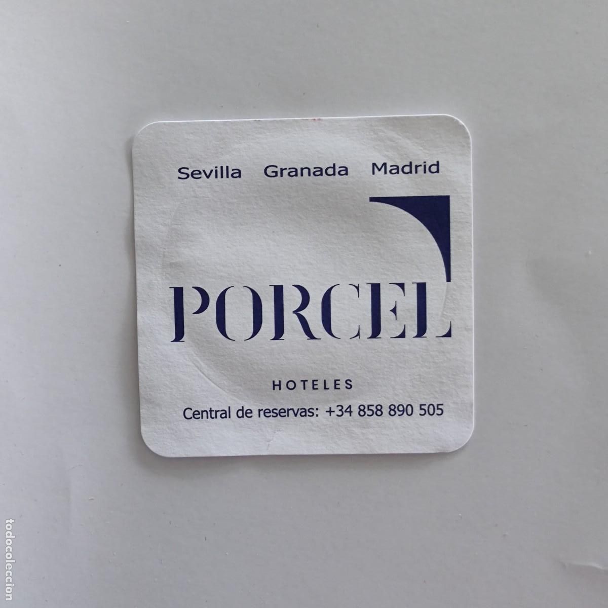Otros Art&iacute;culos de Coleccionismo en Papel: POSAVASOS - PORCEL HOTELES - SEVILLA GRANADA MADRID