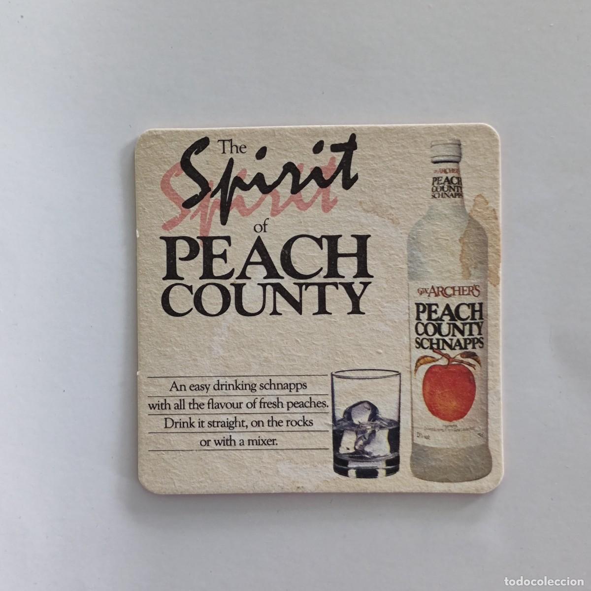 Otros Art&iacute;culos de Coleccionismo en Papel: POSAVASOS - G.W. ARCHER'S PEACH COUNTY SCHNAPPS - LICOR MELOCOTON FRURA