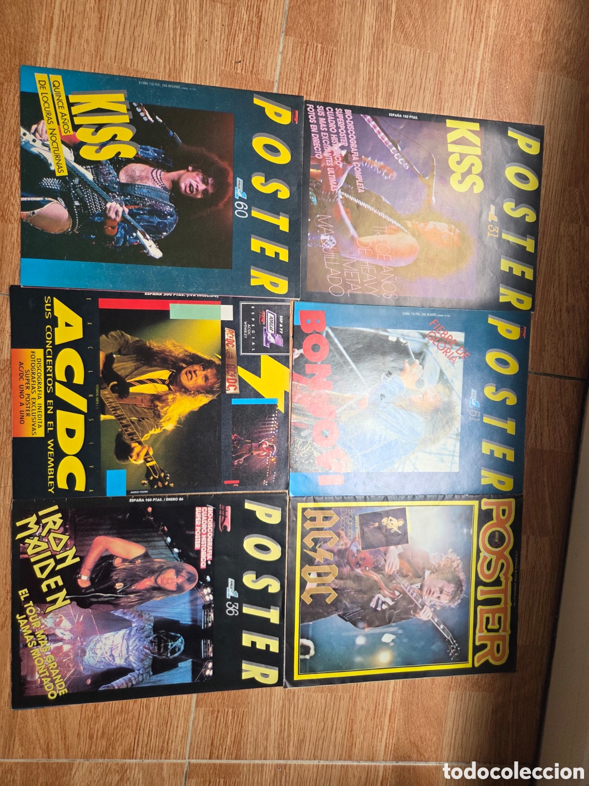 Otros Art&iacute;culos de Coleccionismo en Papel: Lote kiss iron maiden bon jovi ac/dv