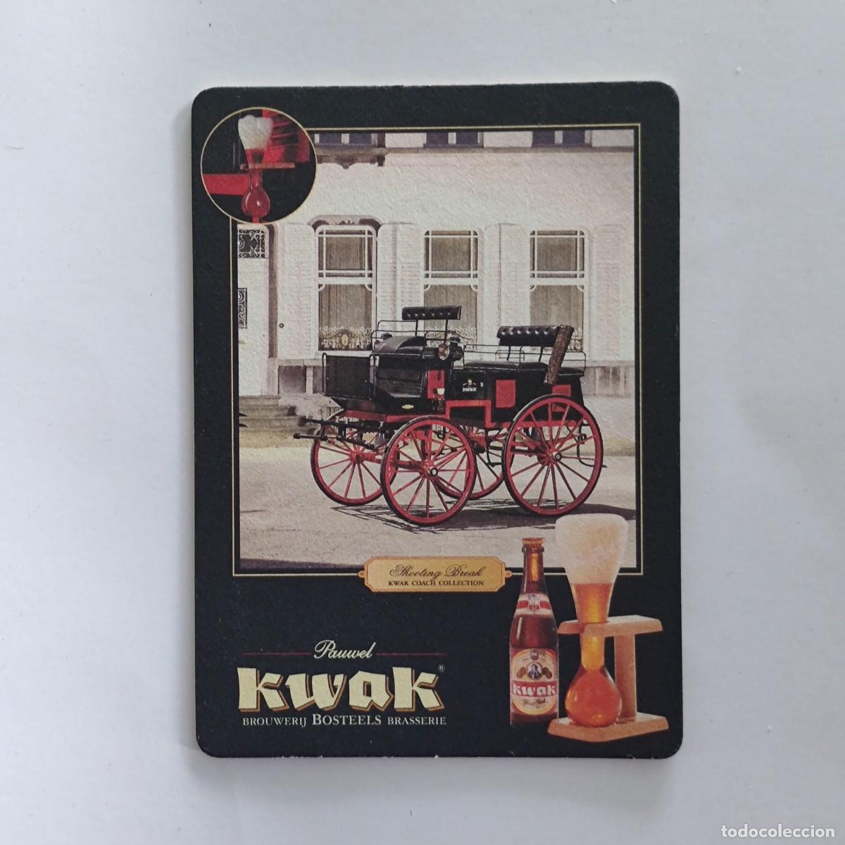 Otros Art&iacute;culos de Coleccionismo en Papel: POSAVASOS / TARJETA POSTAL - KWAK - SHOOTING BREAK - CARROZA - CERVEZA