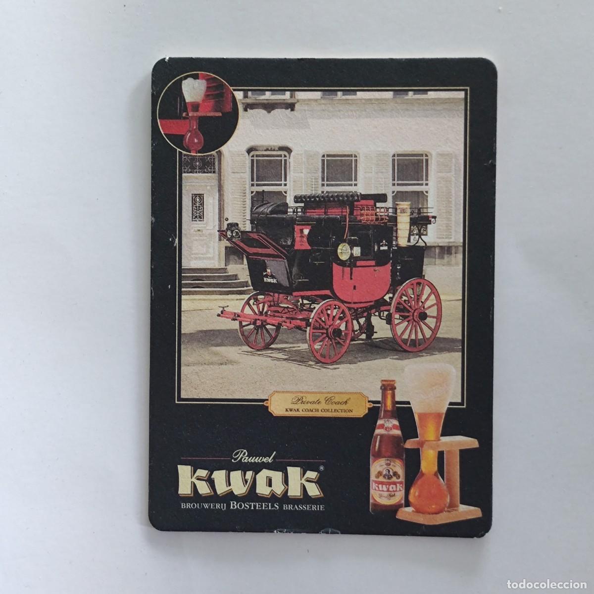 Otros Art&iacute;culos de Coleccionismo en Papel: POSAVASOS / TARJETA POSTAL - KWAK - PRIVATE COACH - CARROZA - CERVEZA