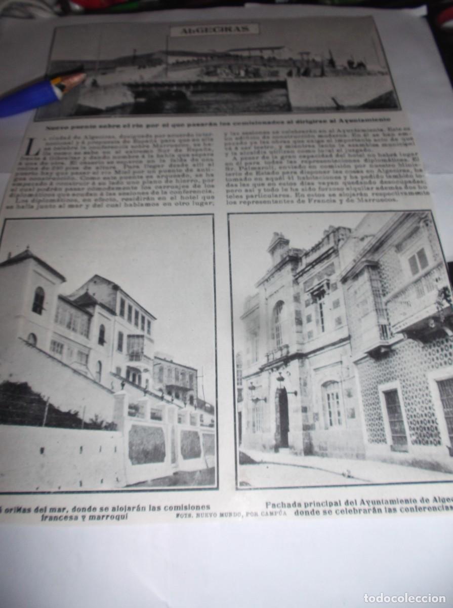 Otros Art&iacute;culos de Coleccionismo en Papel: RECORTE 1906-ALGECIRAS(C&Aacute;DIZ)NUEVO PUENTE SOBRE R&Iacute;O MIEL,PARA PASAR LOS CARRUAJES &Aacute; LA CONFERENCIA