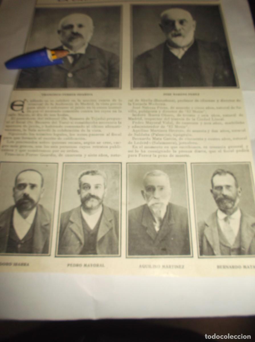 Otros Art&iacute;culos de Coleccionismo en Papel: RECORTE 1906(MADRID)AUDIENCIA SECCI&Oacute;N 4&ordf;,JUICIO A LAS 6 PERSONAS POR EL ATENTADO CONTRA LOS REYES