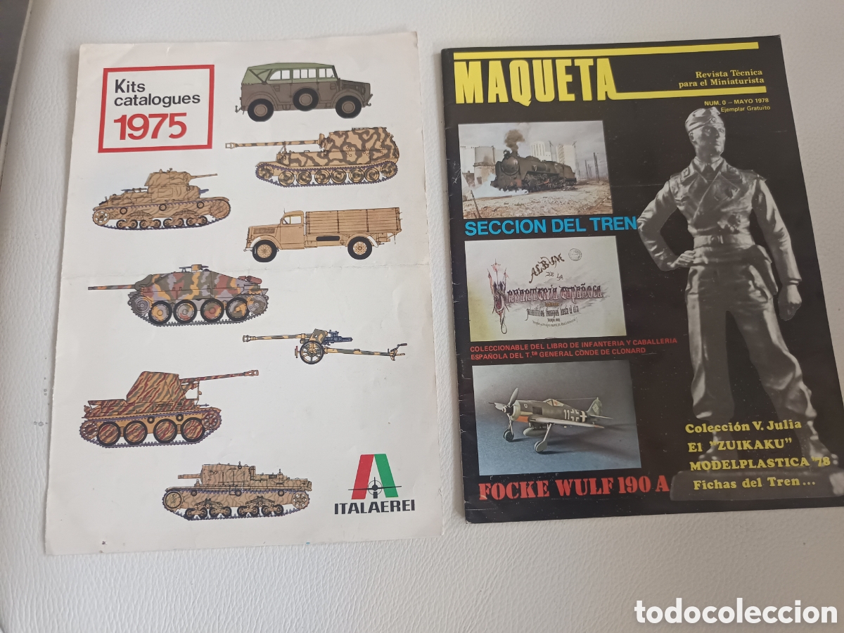 Otros Art&iacute;culos de Coleccionismo en Papel: Catalogos antiguos de maquetas,de Italaeri del 75 y Maqueta mayo del 78