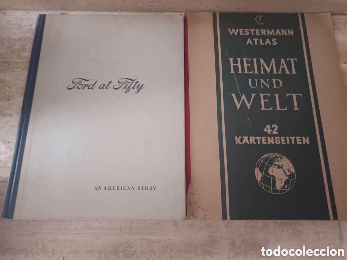 Altri oggetti di carta: Catalogo de Ford y atlas alem&aacute;n de los 50