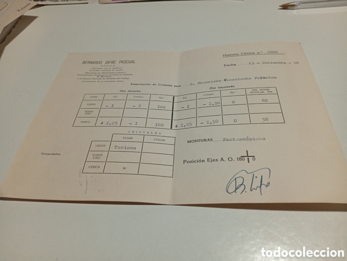 Otros Art&iacute;culos de Coleccionismo en Papel: Cl&iacute;nica de enfermedades de los ojos, J&Aacute;TIVA 1968