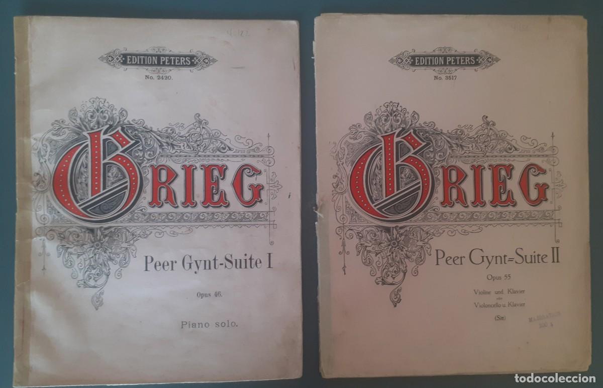 Otros Art&iacute;culos de Coleccionismo en Papel: PARTITURAS - EDUARD GRIEG - PEER GYNT - SUITE N&ordm; 1 Y N&ordm; 2 - Edition Peters , ca. 1930