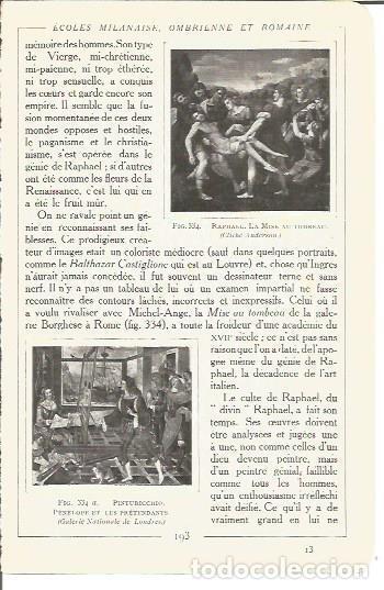 Outros artigos de papel: LAMINA V00192: Pinturas por Rafael y Pinturicchio - Salomon Reinach