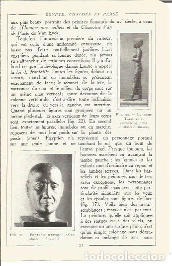 Sammelleidenschaft Andere Papierartikel: LAMINA V00116: La dama Takoushit, Egipto - Salomon Reinach