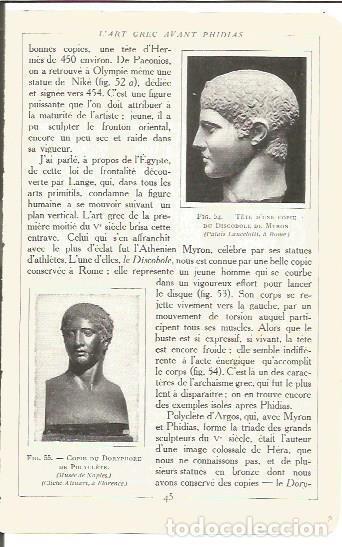 Altri oggetti di carta: LAMINA V00124: Copias de bustos griegos - Salomon Reinach
