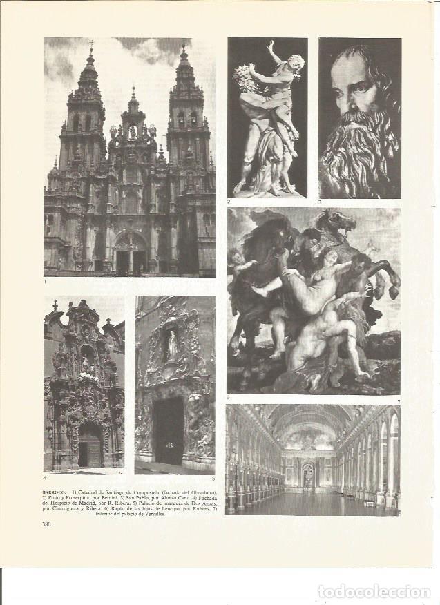 Otros art&iacute;culos de coleccionismo en papel: LAMINA V00950: Ejemplos del Arte Barroco - VVAA