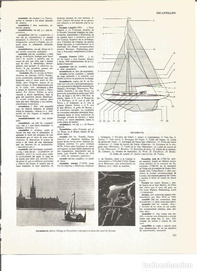 Otros art&iacute;culos de coleccionismo en papel: LAMINA V00832: Barco vikingo en Estocolmo y Canal de Saimaa - VVAA